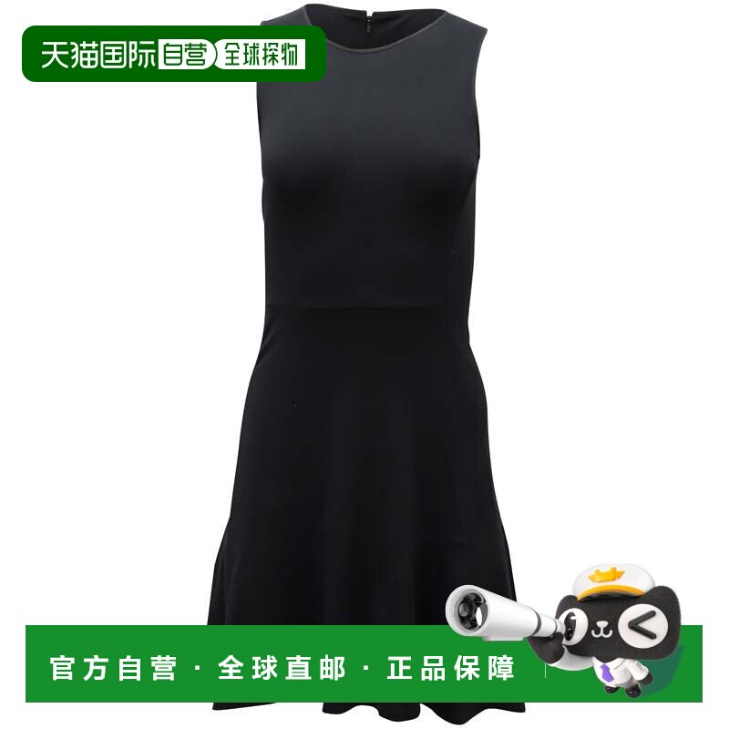 自营 theory黑色涤纶理论无袖迷你连衣裙-黑色 美国奥莱直发性感图片