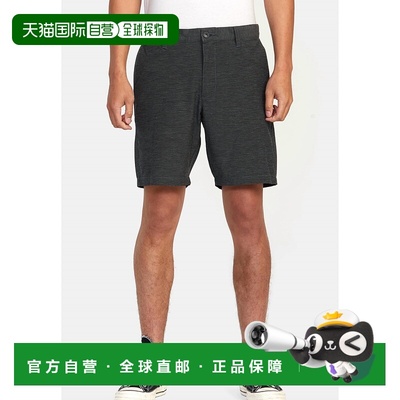 自营rvca男式匕首混合奇诺短裤黑色-黑色 美国奥莱直发