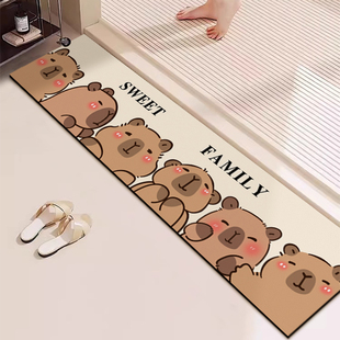 浴室门槛石地垫硅藻泥过门石吸水脚垫卫生间门口厕所长条防滑地毯