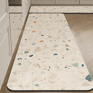 厨房吸水地垫专用免洗长条家用防滑脚垫2024新款 卫生间进门口地毯