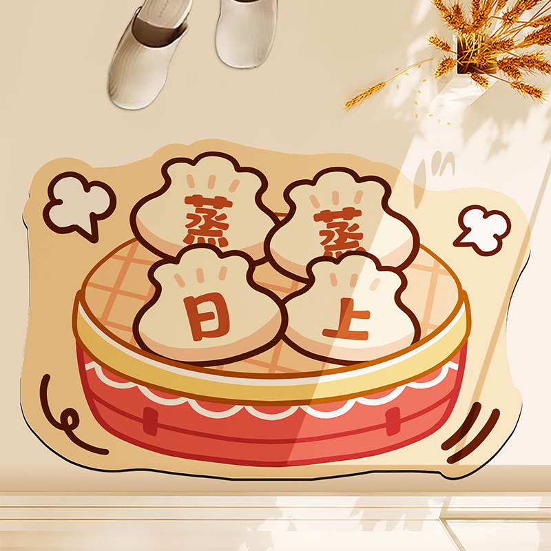 新年浴室吸水地垫喜庆