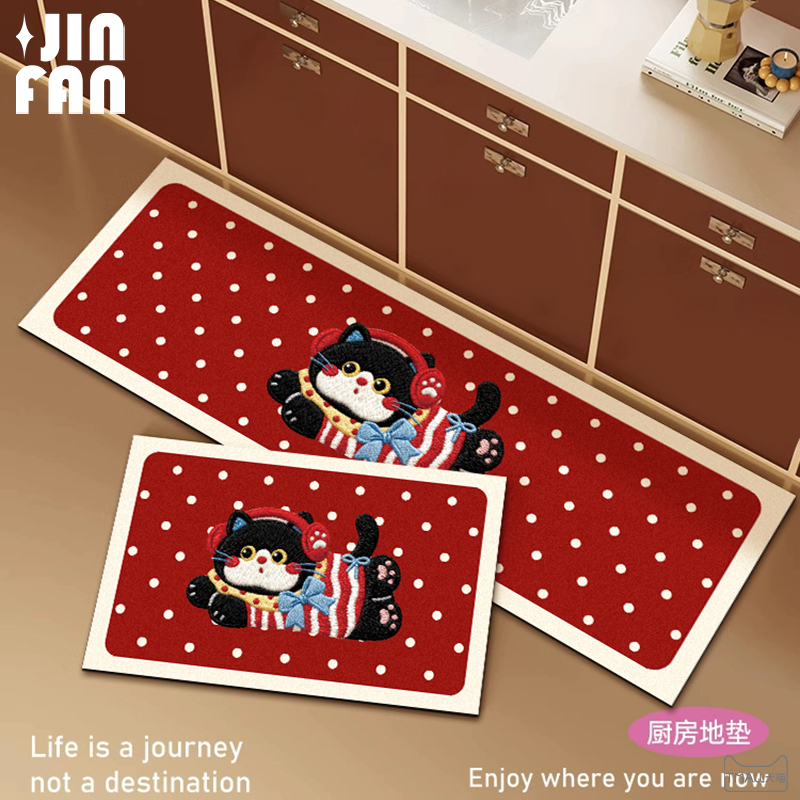 厨房地垫硅藻泥吸水防滑长条浴室