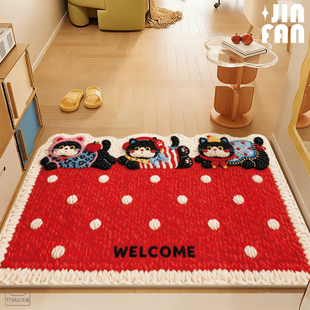 比利时绒高级入户门地垫玄关大门口进门防滑耐脏脚垫子可定制地毯