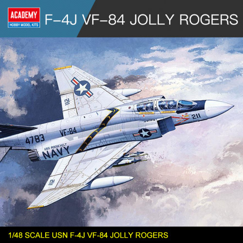 爱德美拼装飞机 1/48 F-4J VF-84 JOLLY ROGERS 12305