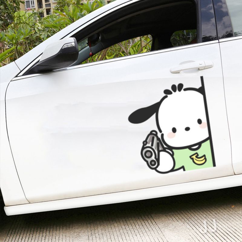 卡通帕恰狗车贴汽车电动装饰贴纸