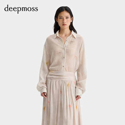 deepmoss玫瑰香气幻影廓形衬衫