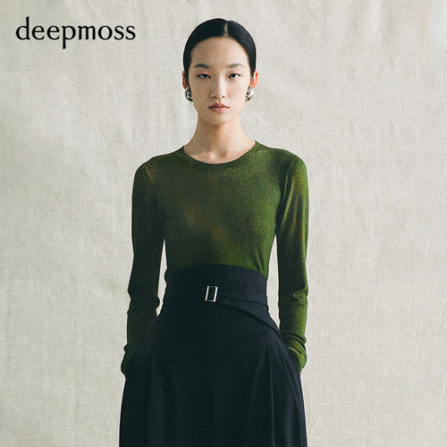 deepmoss潮汐雾染羊毛上衣