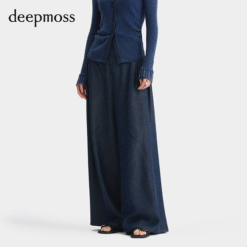 deepmoss宽松垂坠阔腿裤