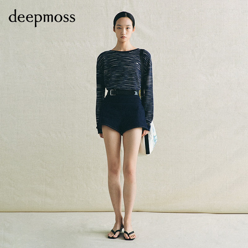 【deepmoss】2026春夏新款柔软涟漪植物染羊毛上衣