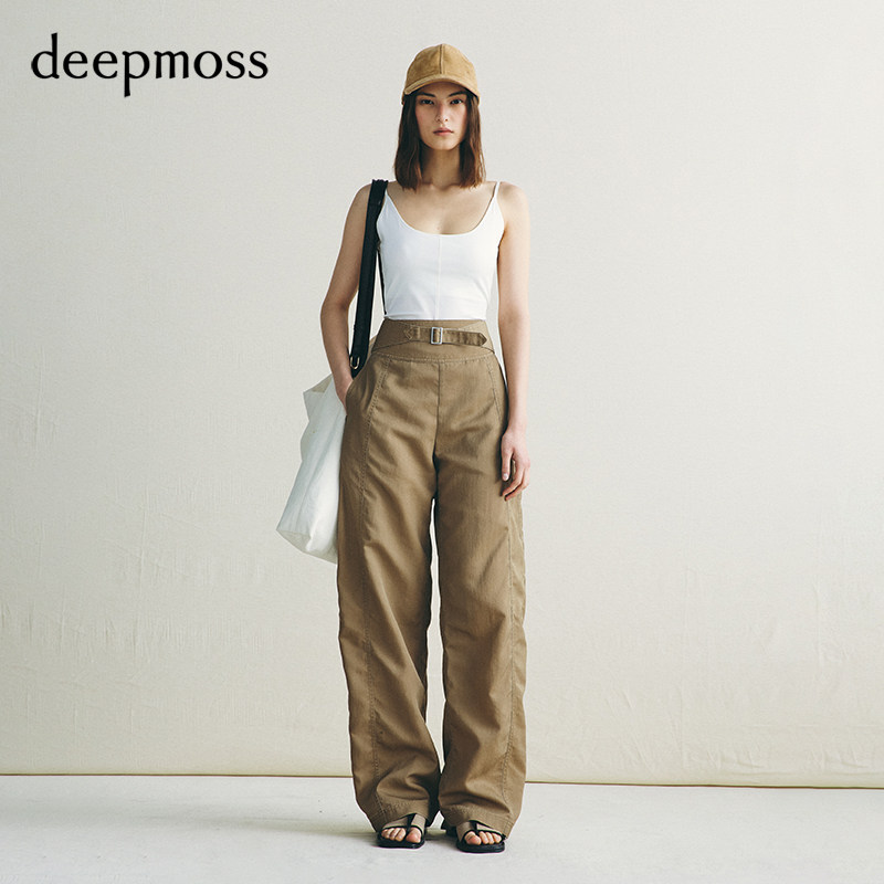 【deepmoss】2026秋冬新款松间浮沙微弧长裤图片