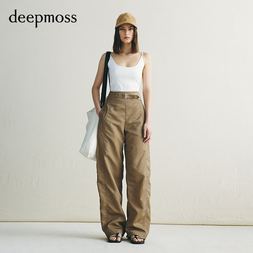 【deepmoss】2026秋冬新款松间浮沙微弧长裤