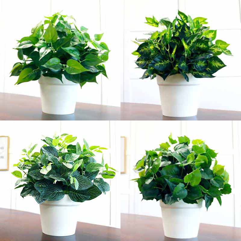 仿真绿萝塑料盆栽仿真植物室内装饰盆景假花草假绿植绿萝套装摆件