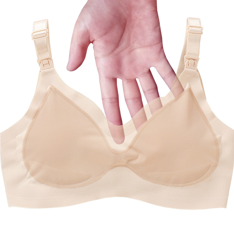 孕妇内衣怀孕期薄款裹胸孕妈舒适哺乳胸罩女聚拢睡觉可穿文胸夏季