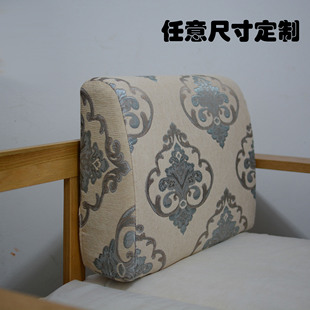 定做高密度海绵硬靠垫实木沙发床头靠枕大号长方形靠枕立体厚客厅