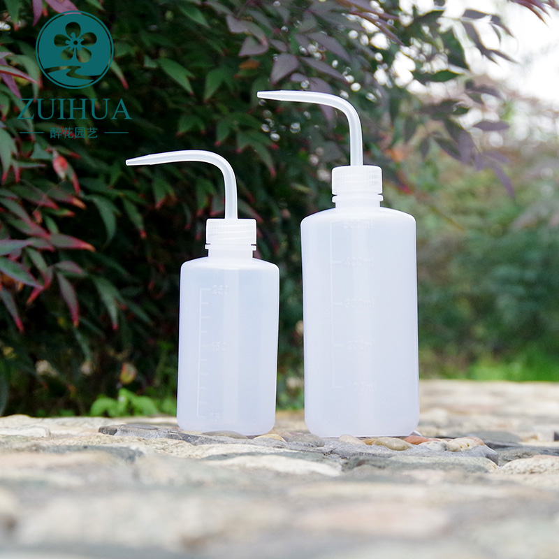 【醉花园艺】滴瓶多肉弯嘴壶植物浇水壶园艺工具洗瓶塑料瓶酒精瓶