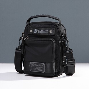 小斜挎包男款单肩包多功能男包包男生休闲帆布包男士牛津布手机包