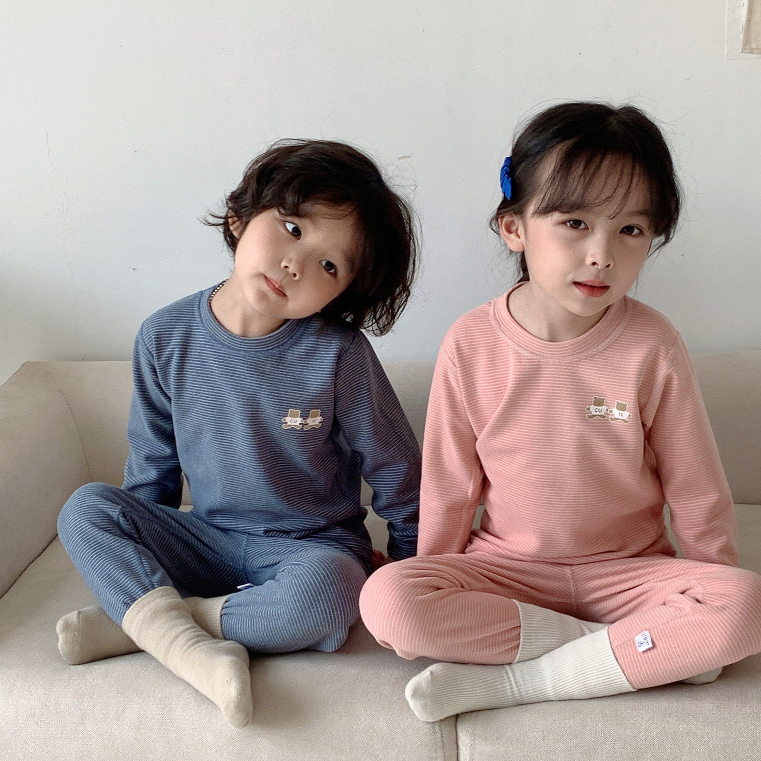 儿童无骨德绒中高领新款秋衣秋裤套装男女宝条纹加厚保暖内衣套装,童装/婴儿装/亲子装,内衣套装,淘宝优惠券,粉丝福利购,淘宝优惠卷