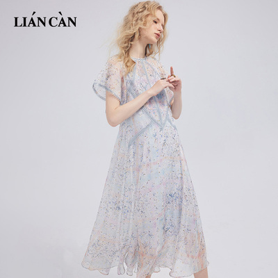 LIANCAN/莲灿法式大摆裙