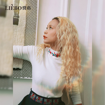 裂帛原创设计长袖修身T恤