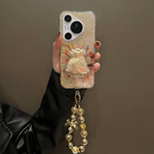 金箔福袋mate70pro 卡巴顿 适用华为pura80pro手机壳新款 女m70过新年mate80promax带挂绳pura70小众高级感