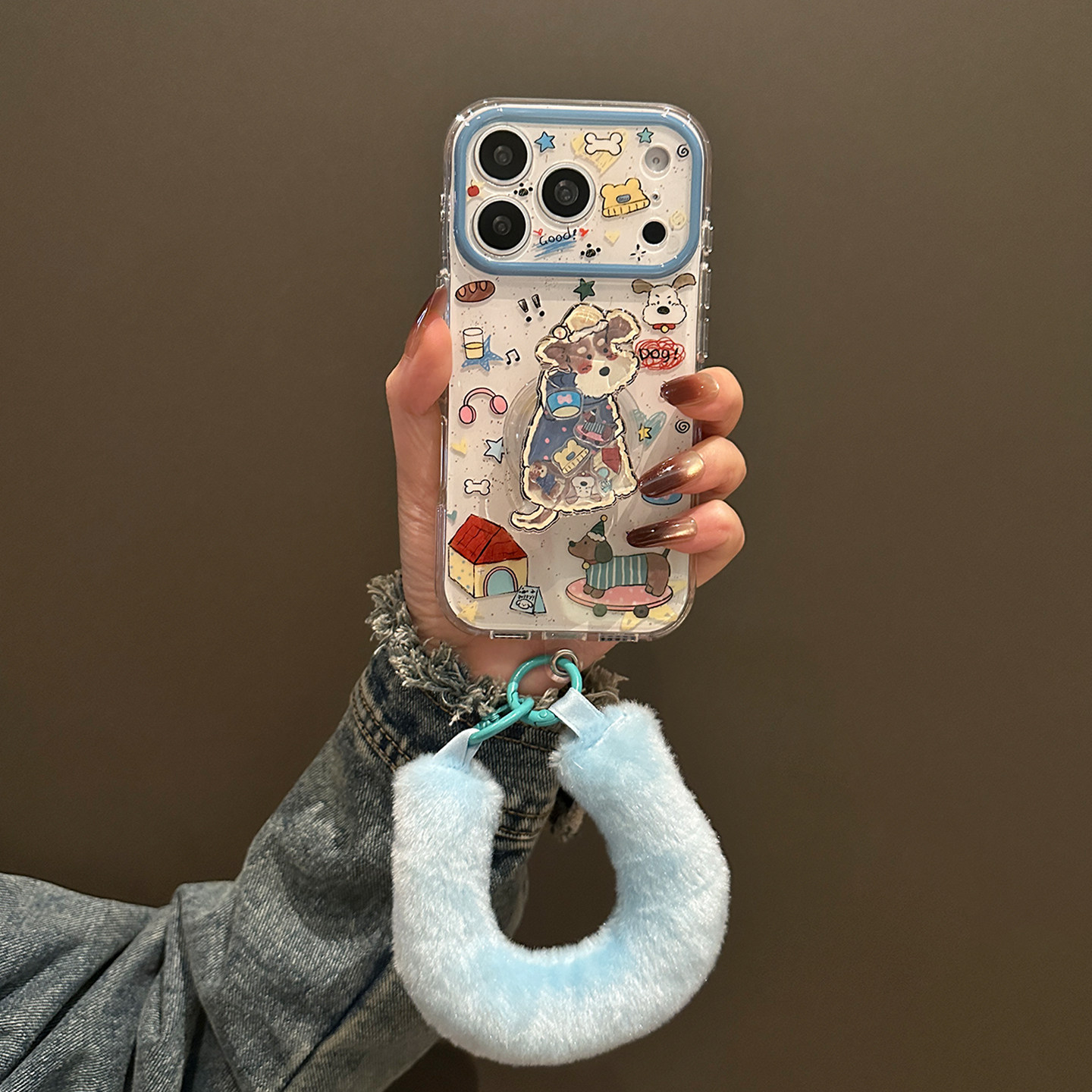 卡巴顿 可爱滑板小狗适用苹果17promax手机壳新款男女16pro带支架iphone15挂绳14pro小众高级感防摔超好看,3C数码配件,手机保护套/壳,淘宝优惠券,粉丝福利购,淘宝优惠卷