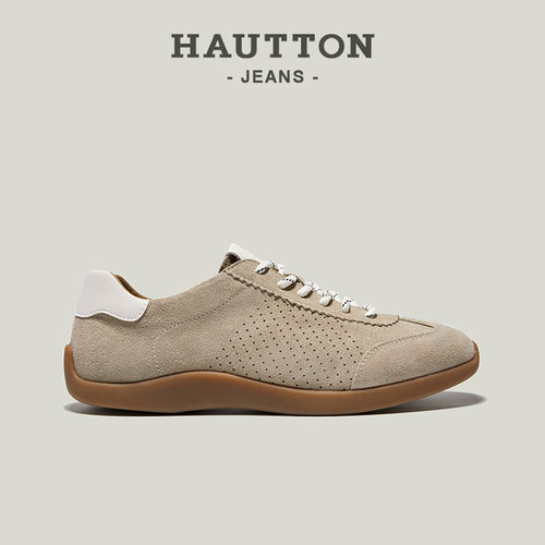HauttonJeans厚底德训鞋男休闲鞋