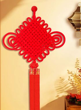 中国结挂饰客厅高档对门大号福字小挂件玄关红色2026新款小号装饰
