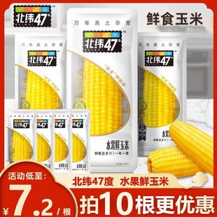 粗粮代餐200g 北纬47度低GI水果玉米开袋即食新鲜免煮甜玉米真空装