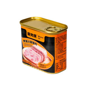 赖大侠340g铝罐包装 肉罐头黑猪火腿猪肉罐头午餐肉牛肉鸡肉罐头