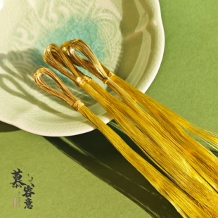 超绝亮色退火铜丝！隐形不显色不露铜丝免裁剪非遗绒花退火黄铜丝