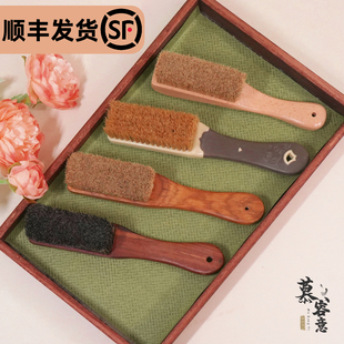 不掉毛|非遗绒花专业高端花木鬃毛刷猪鬃棕毛慕容意工具刷绒神器