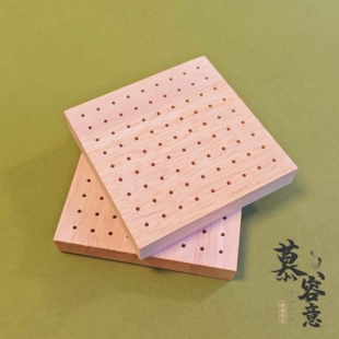 绒条收纳神器丨非遗绒花缠花花片插板 diy木质洞洞板 花瓣晾干台