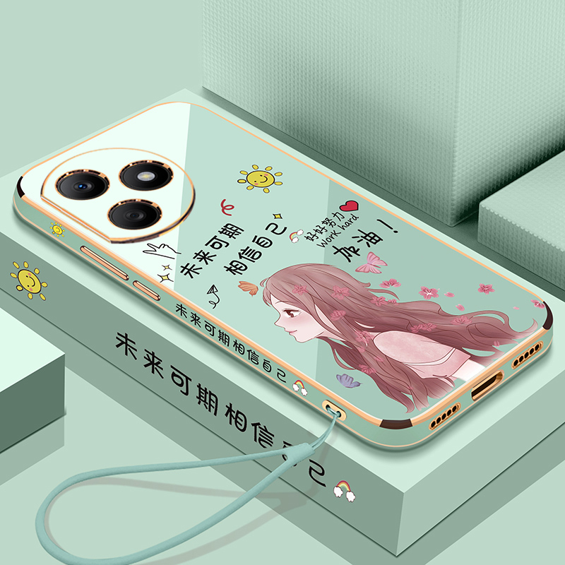 华为荣耀x50i+超薄可爱全包壳ins