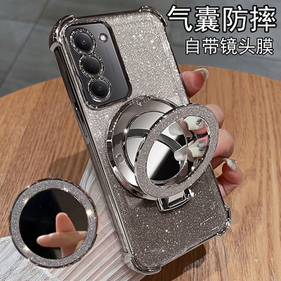 适用红米note15r手机壳镜子支架