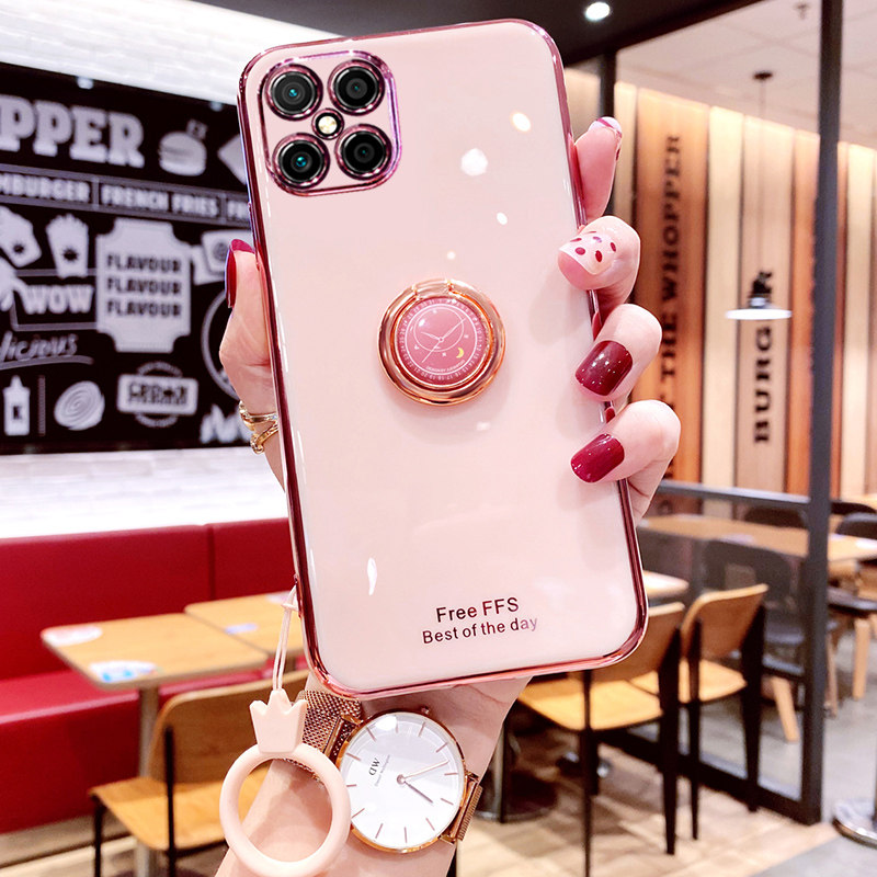 轻奢电镀金边★潮流大气配色★创意时钟支架