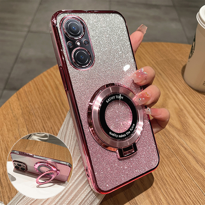 华为nova9se轻奢磁吸支架全包壳