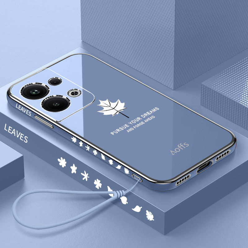 opporeno9pro+硅胶枫叶直边防摔