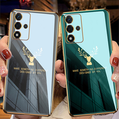 oppoA93s软壳简约麋鹿电镀