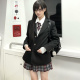 女黑灰色 外套制服套装 御茶家原创 御凛高JK收腰西服学院风西装