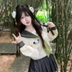 日系学院风校供制服百褶裙长袖 筠学馆水手服夏日JK套装 御茶家