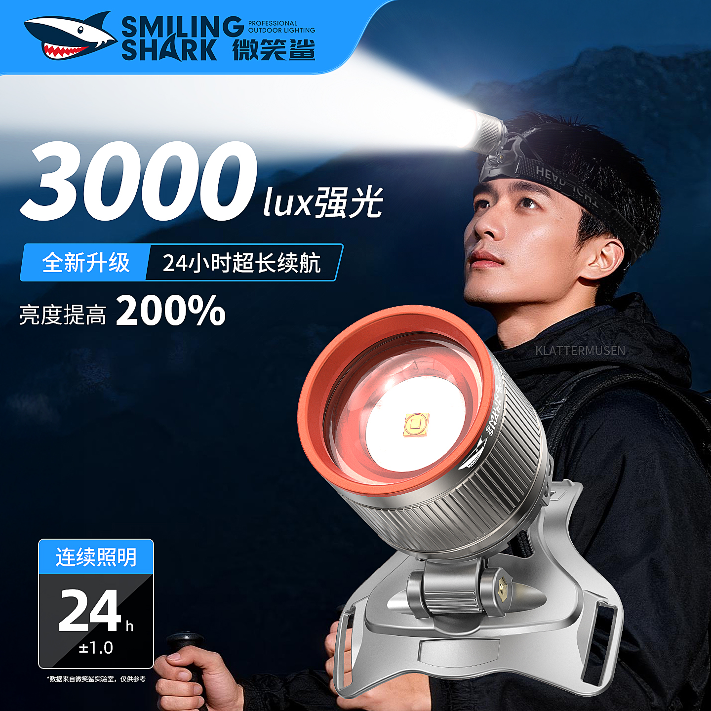 3000流明强光新款头灯24小时续航