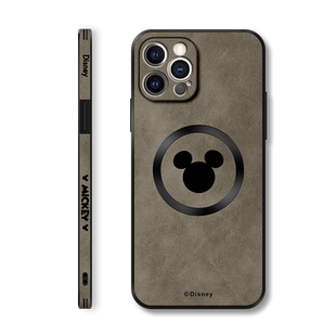 美赞仕迪士尼适用苹果17promax手机壳新款16羊巴皮magsafe磁吸iPhone 14防摔15全包13保护套pro米奇max男Ari