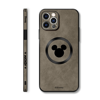 美赞仕迪士尼适用苹果17promax手机壳新款16羊巴皮magsafe磁吸iPhone 14防摔15全包13保护套pro米奇max男Ari