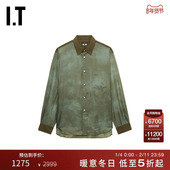 复古质感 des CDG PLUS男装 COMME HOMME 衬衫 GARCONS 晕色长袖