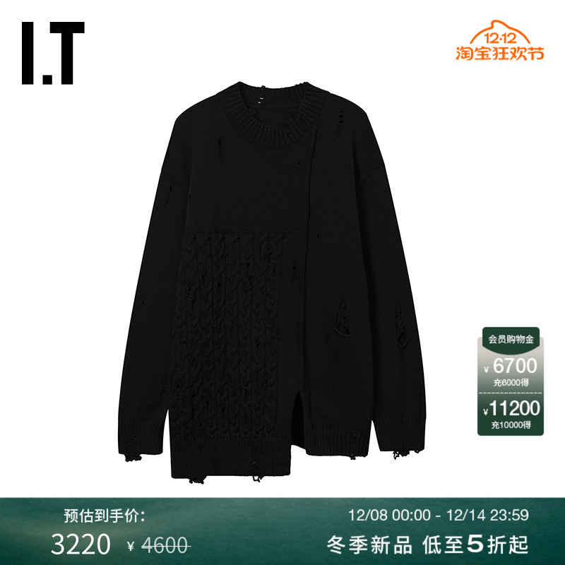 ITYohjiYamamoto不对称针织衫