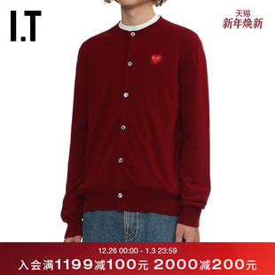 COMME PLAY des GARCONS川久保玲情侣款 多色羊毛针织开衫 CDG