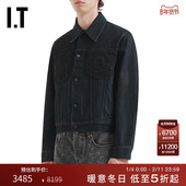 合身水洗休闲外套EN0007MP 翻领牛仔夹克新款 MARINE SERRE男装