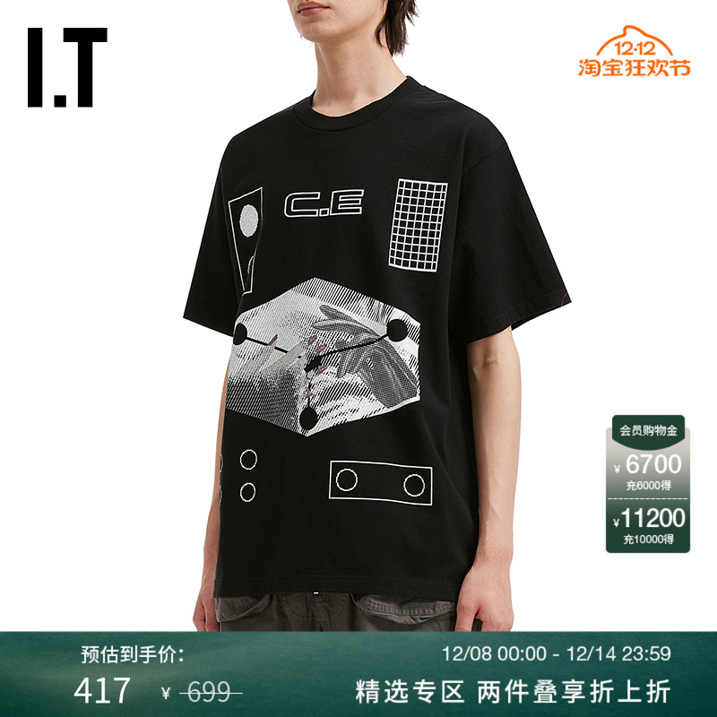 ITC.E宽松短袖T恤潮酷未来感