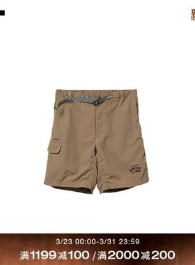 IT and wander男装工装短裤新款休闲户外风饰腰带直筒裤152052MQ