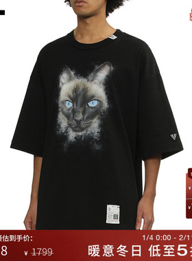 IT Mihara Yasuhiro男装廓形短袖T恤新款街潮趣味宽松半袖TS762MP